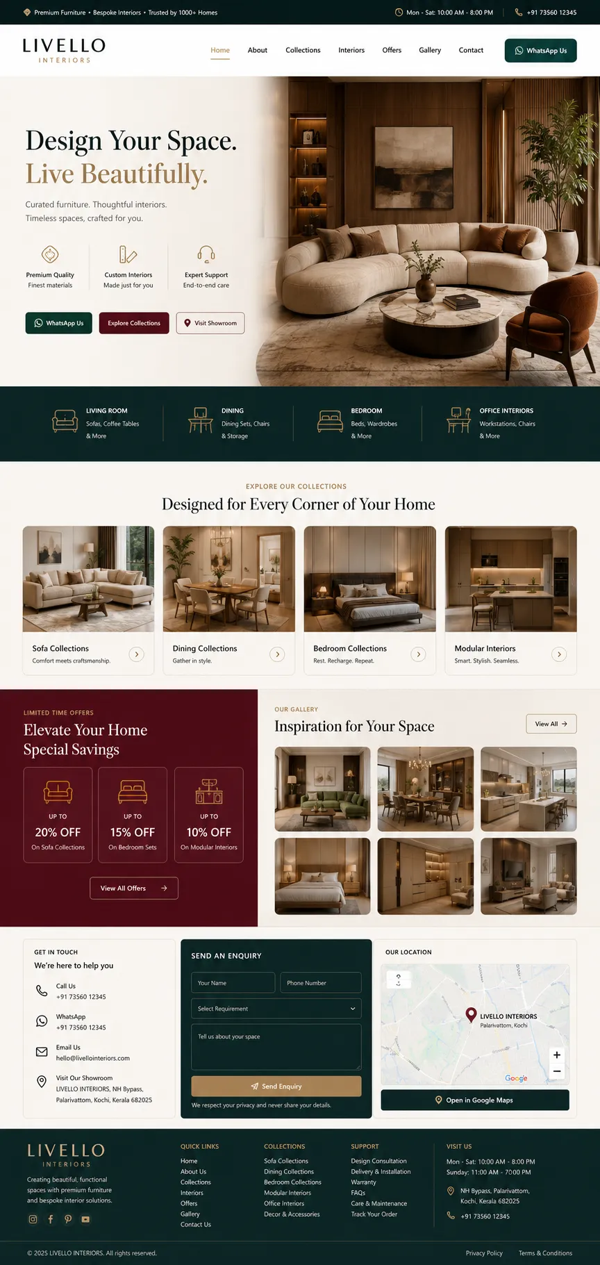 Furniture & Interiors template preview
